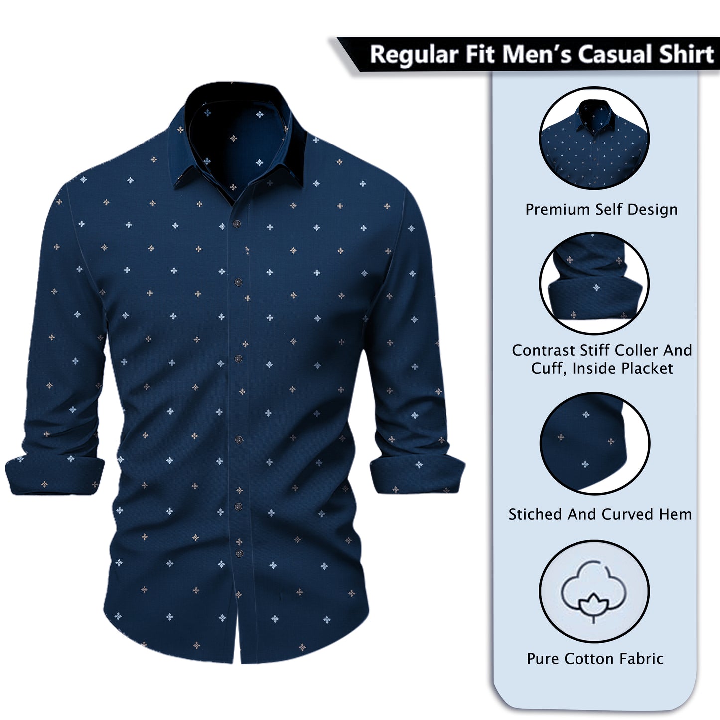 Men Regular Fit Printed Casual Shirt