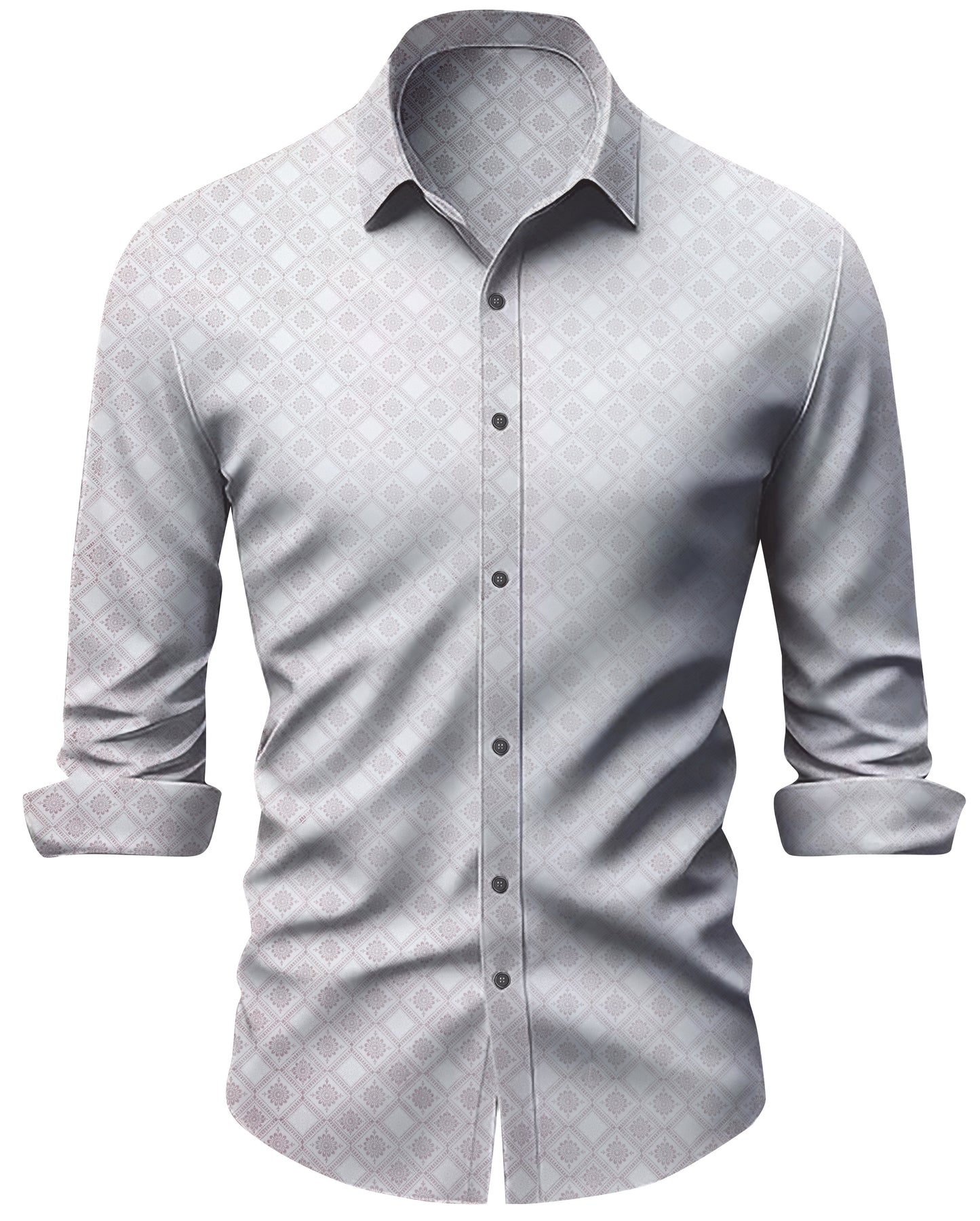 Men Slim Fit Solid WHITE Casual Shirt